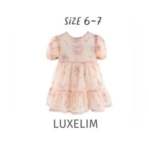 LUXELIM SZ 6-7 Sophia Chiffon Dress
